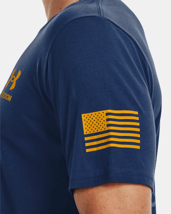 Men's UA Freedom By Sea T-Shirt, Blue, pdpMainDesktop image number 3